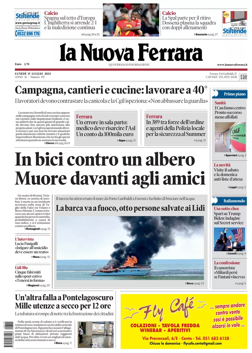 Prima-pagina-nuova ferrara-oggi-edizione-del-2024-07-15